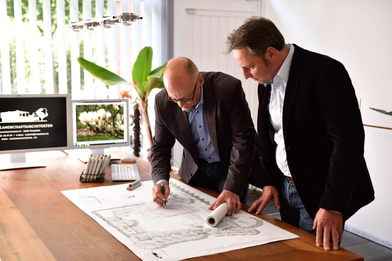 Gemeinsame Projektplanung bei Jensen Landschaftsarchitekten