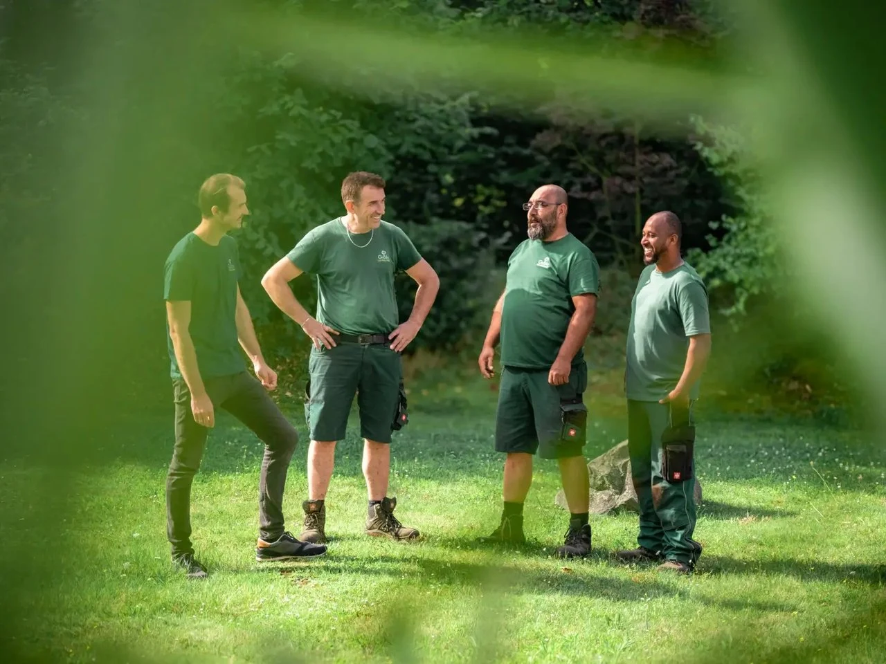 Ein Team aus der grünen Branche im Austausch